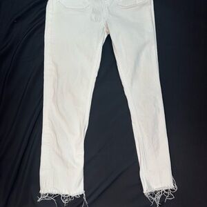 Zara White Straight Leg Jeans 2